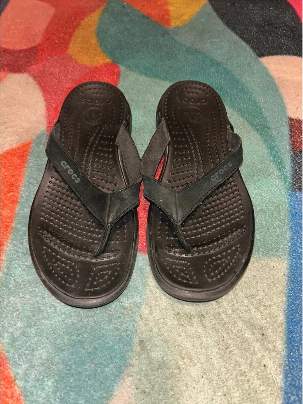 Crocs Men's Black Flip Flop Sandals Size 11 [COPY]
